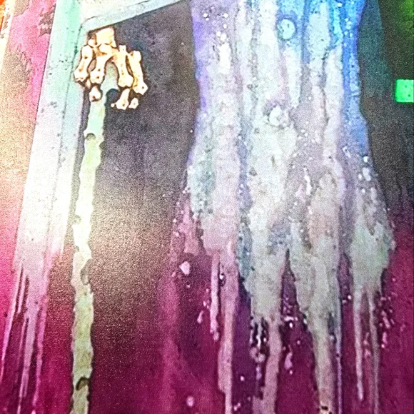 Haunted House Ghost & Head in Hat Box Tin Sign 12Hx8W - Picture 11 of 12